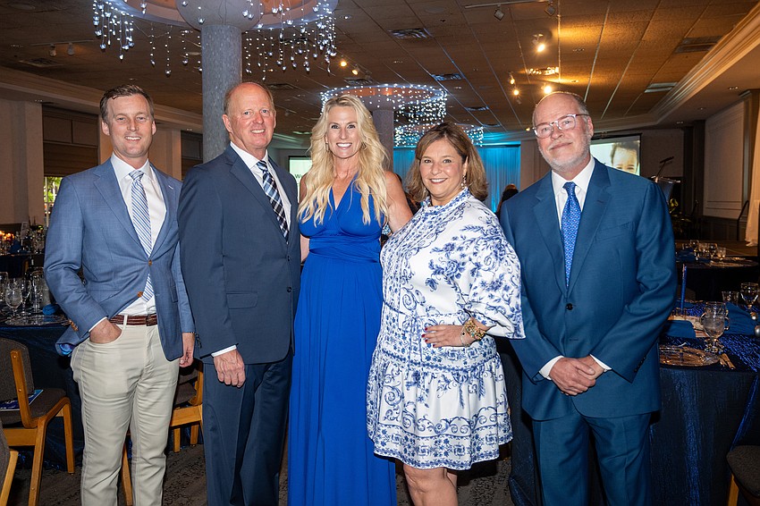 Thomas Arbuckle and Roger and Alyssa Pettigell with Laurel Corriveau and John Ploschek