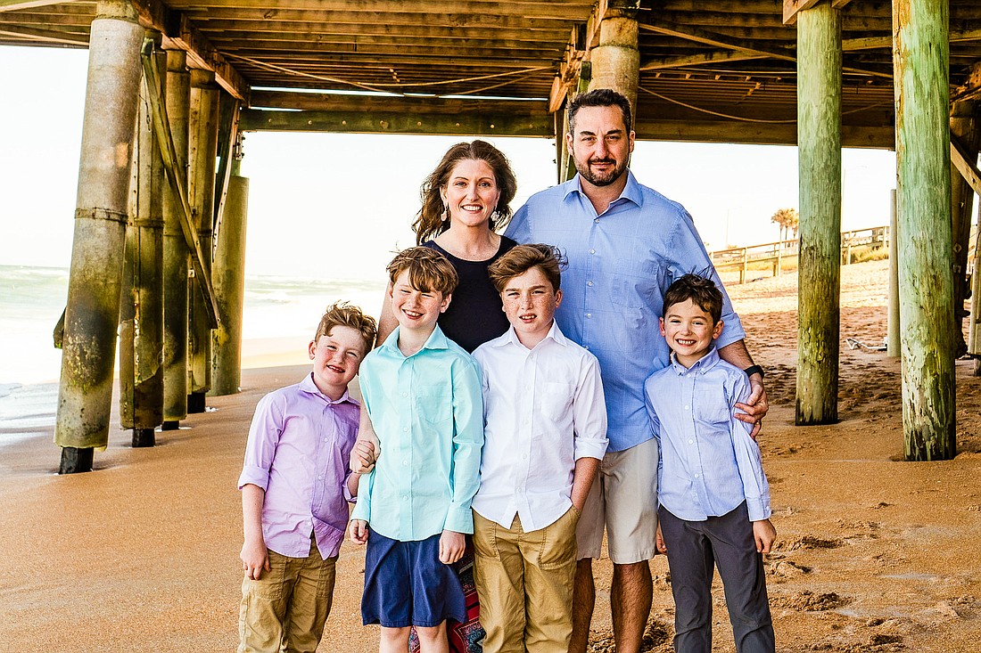 Lauren Ramirez with her husband, Thomas Ramirez, and children Darren, Carden, Calvin and Dominic. Courtesy photo