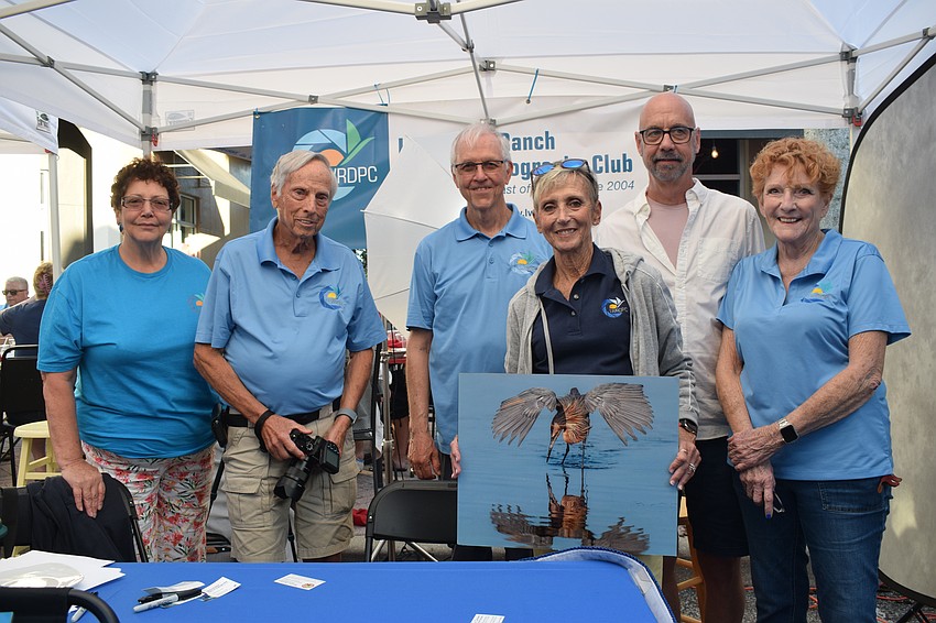 Lakewood Ranch Digital Photography Club members Katheryn De Young, David Kursten, Dick Foster, Susan Beausang, Joseph Heil and Judy Ramlow showcase their work while recruiting new members.
