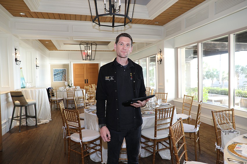 Sarasota Orchestra's technical director is Dan Byers who ensures everything sounds smooth at the Masterworks 7 Dinner.