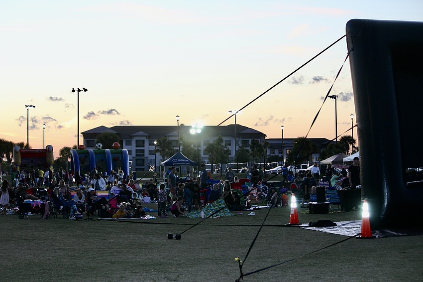 When the sun goes down, the movie starts.