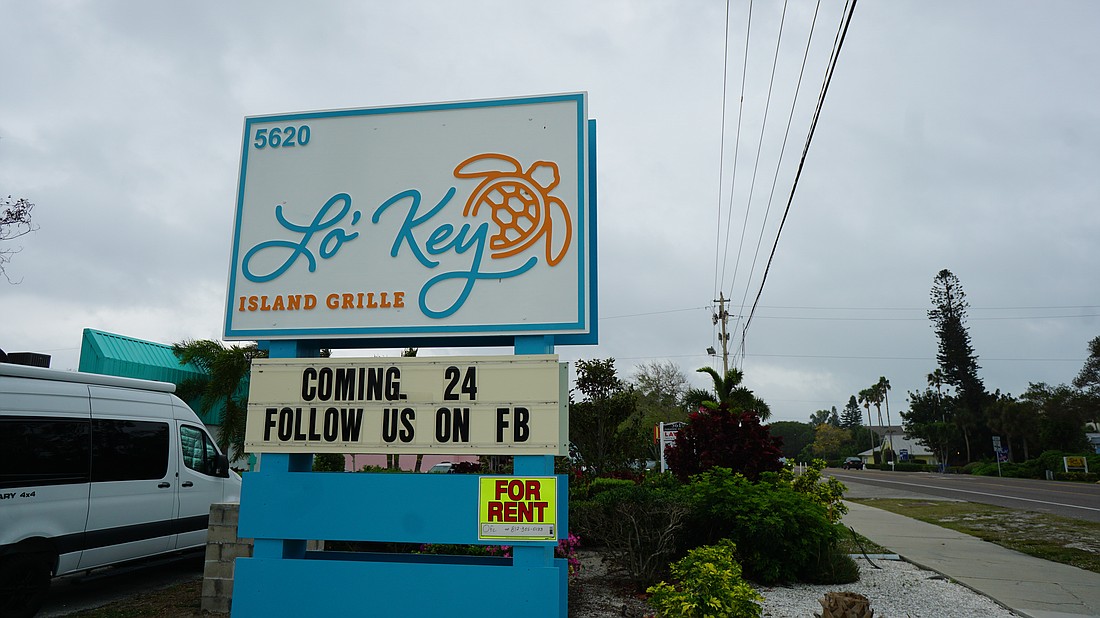 Lo' Key Island Grille is expected to wrap up construction this summer and open its doors in October.