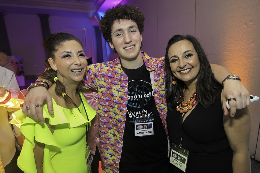 Donna Koffman, DJ Harrison Koffman and Jennifer Mitchell