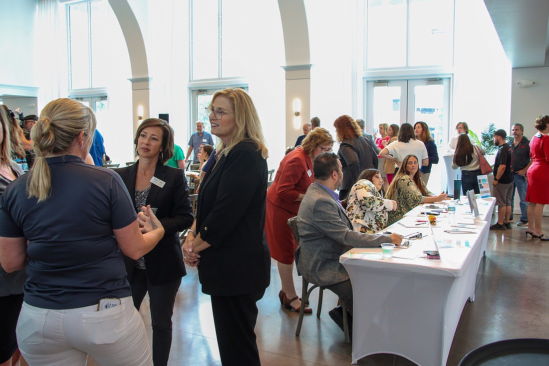 The Sarasota County Connect business networking event was filled to capacity, with 100 attendees.