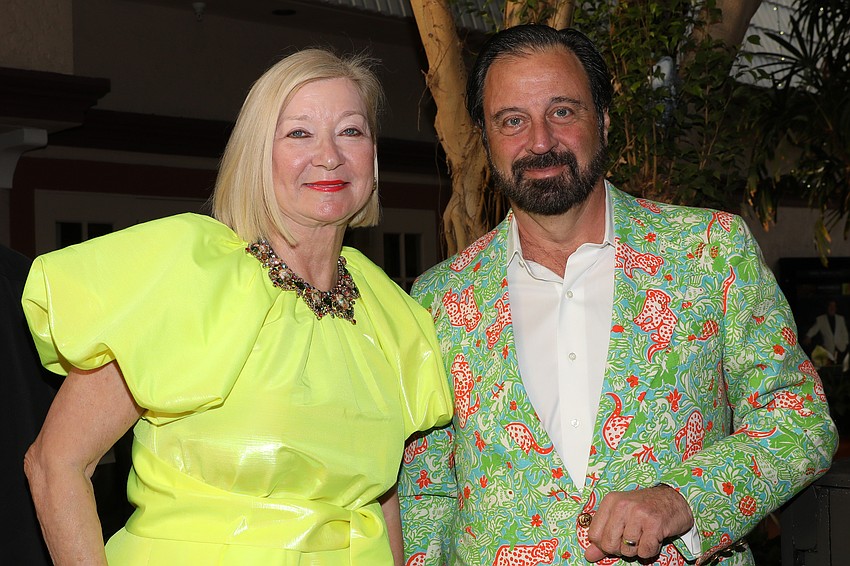 Always in fashion are Deborah Blue and George Adley