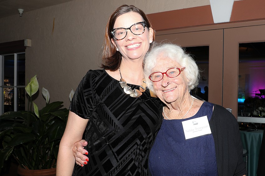 Development Director Amy Wallace and Nelda Thompson