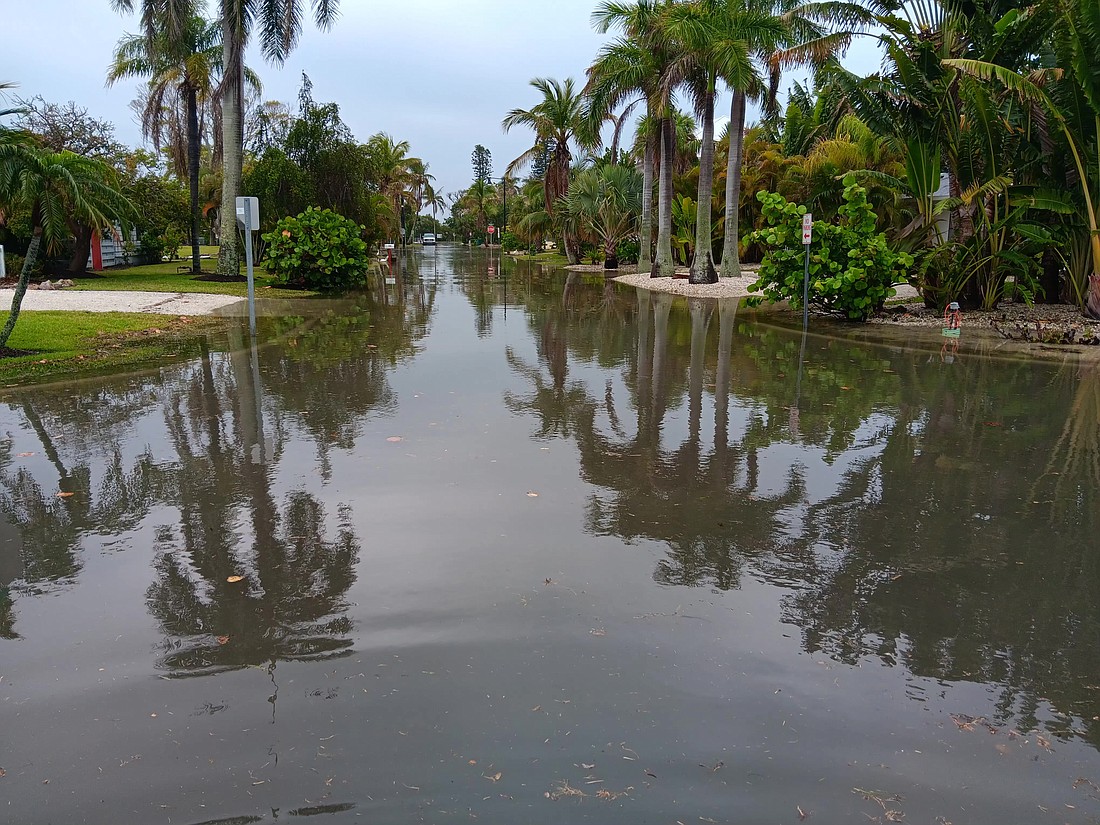 Chris Udermann captured pictures of flooding in the Village following a weather event in April 2024.