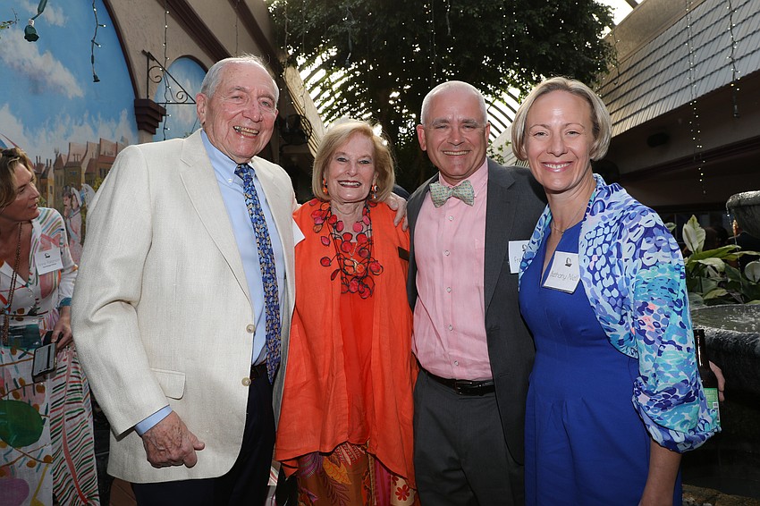 Roy Cohen, and board member Ellen Berman with Fred and Bethany Niell