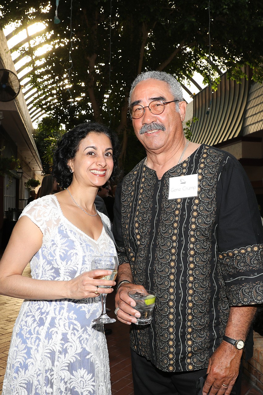 Fellow Nandita Shenoy with Gene Crump