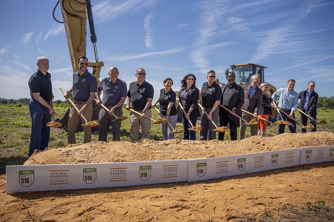 Myriad stakeholders scooped the dirt to commemorate the groundbreaking of the new expressway.