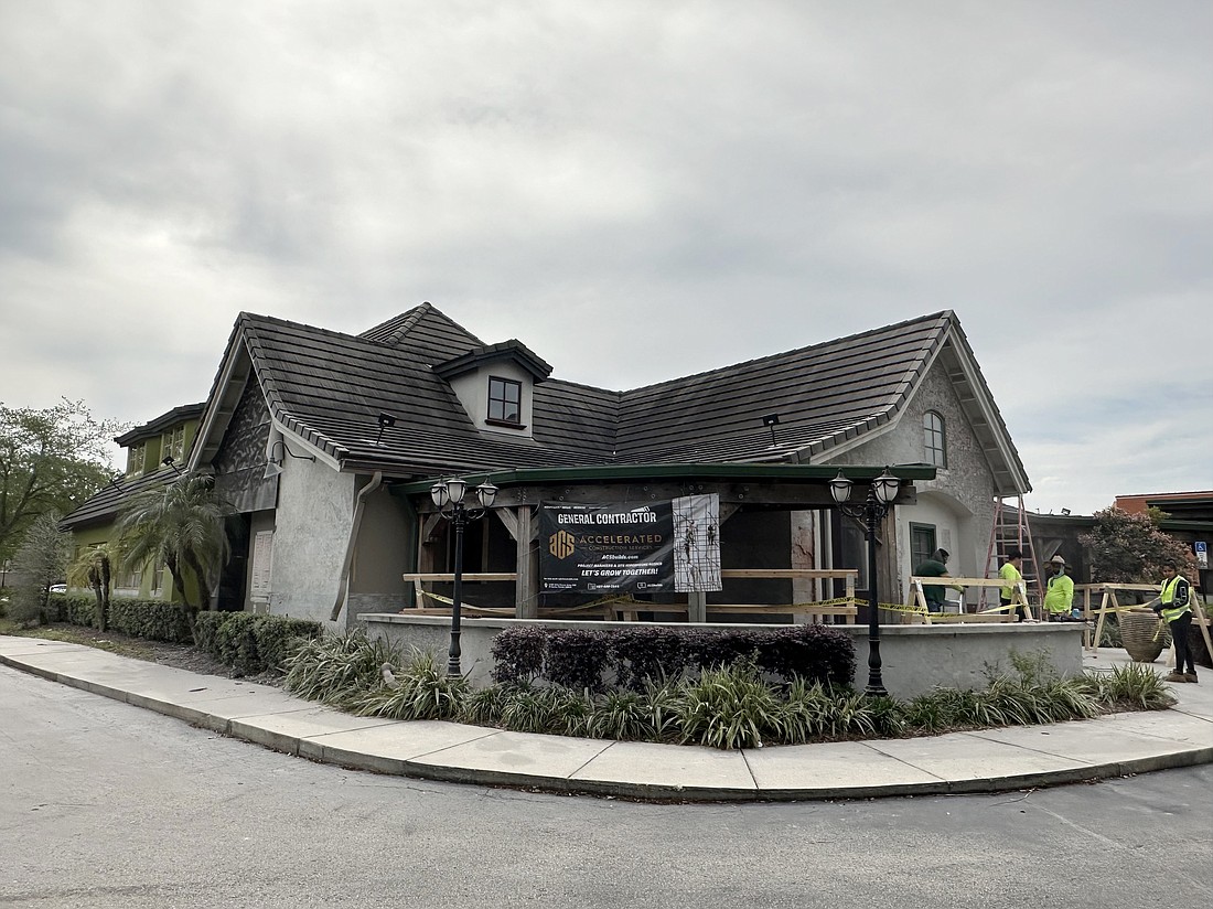 Accelerated Construction Services, with offices in Orlando and Texas, is the contractor for the $890,000 interior and exterior remodeling of the more than 6,700-square-foot property at 10209 River Coast Drive for Whiskey Cake Kitchen & Bar.