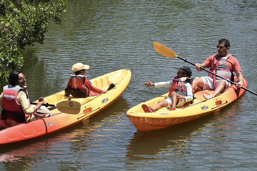 Kinjal Bhakoo and Sid Bhakoo, 4, meet up with Ari Bhakoo, 7 and Amit Bhakoo for some family time on the water.