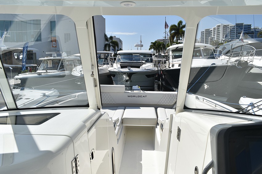 The show offered attendees the chance to explore a variety of yachts.