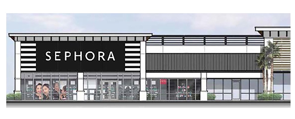 Sephora is building-out a beauty-products store in the Mandarin Landing shopping center at 10601 San Jose Blvd.