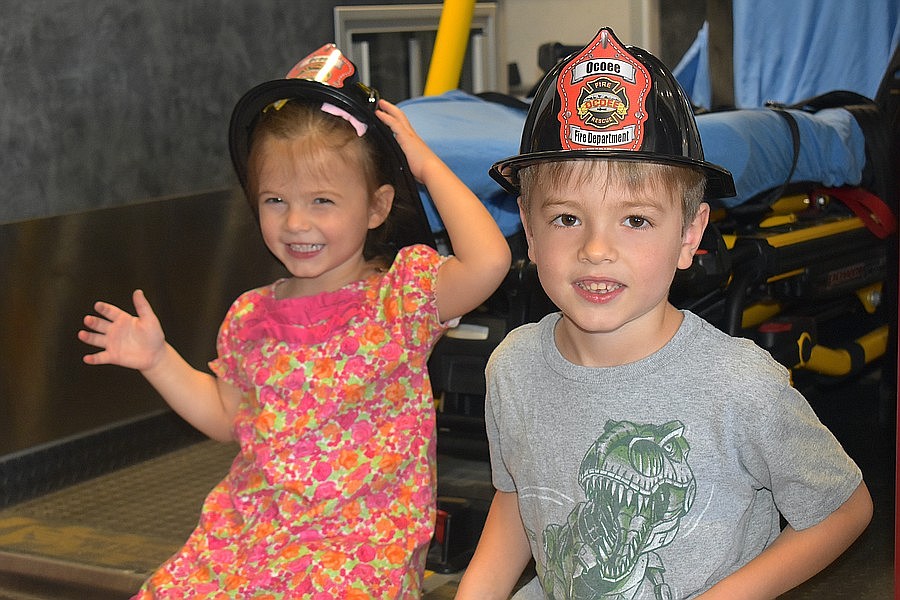 Children enjoyed the Ocoee Fire Department's open house event in 2023.