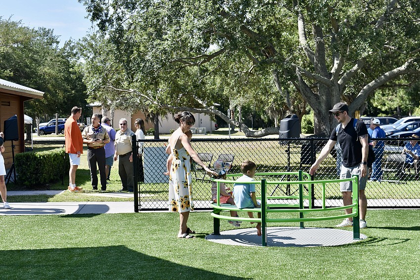 The playground at Tom Bennett Park opens on April 24.