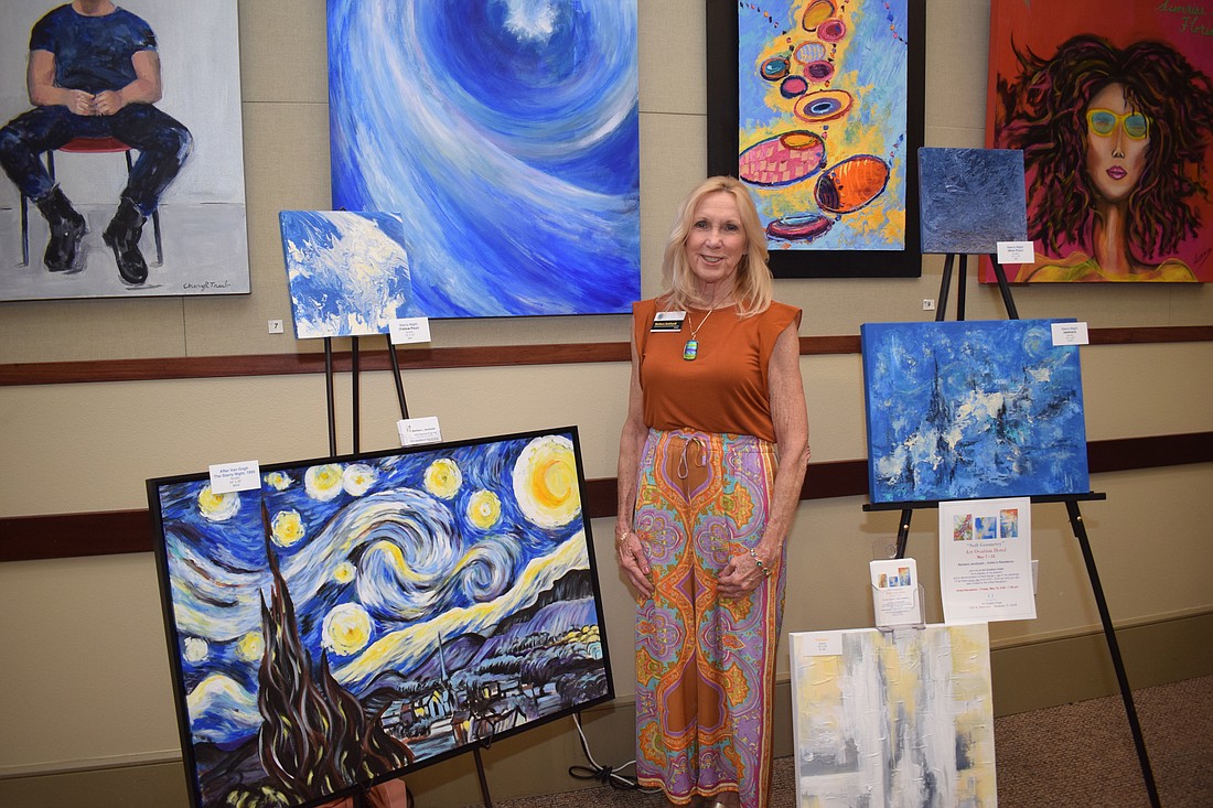 Barbara Jendrysik has participated in every Longboat Key town hall art reception.