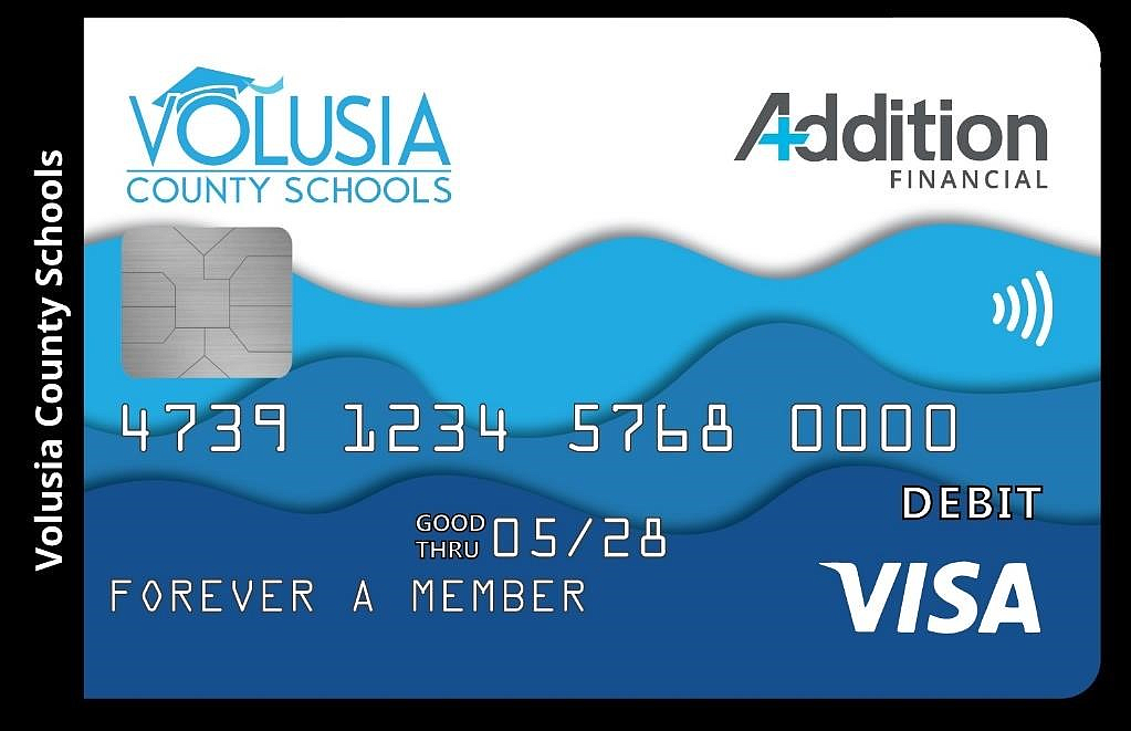 Volusia County Schools has partnered with Addition Financial Credit Union to launch a co-branded Volusia County Schools debit card. Courtesy photo
