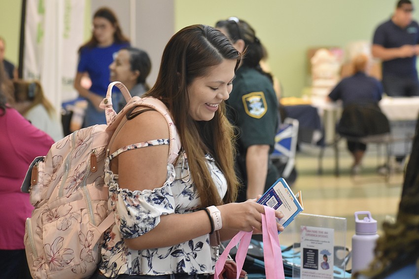 Maria Lavy browses the children's books on offer.