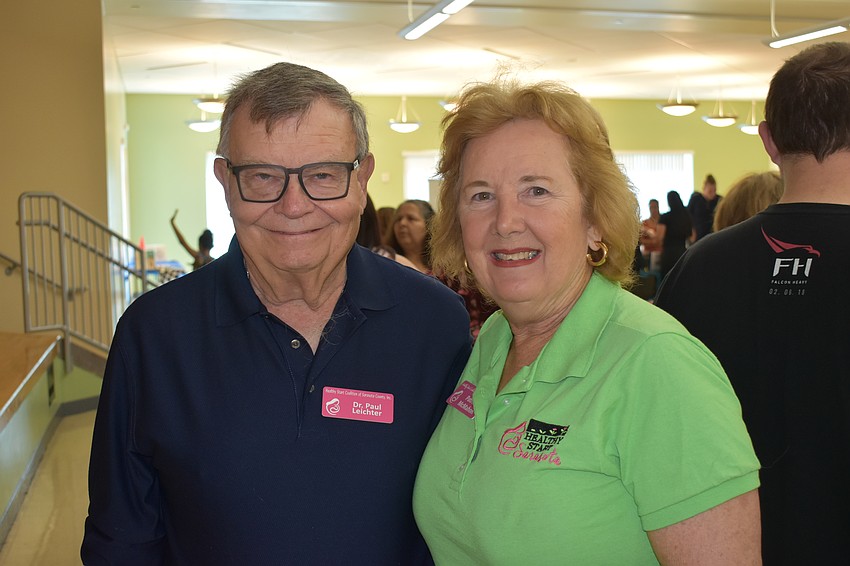 Healthy Start Sarasota board member Dr. Paul Leichter and associate executive director Patricia McMahon.