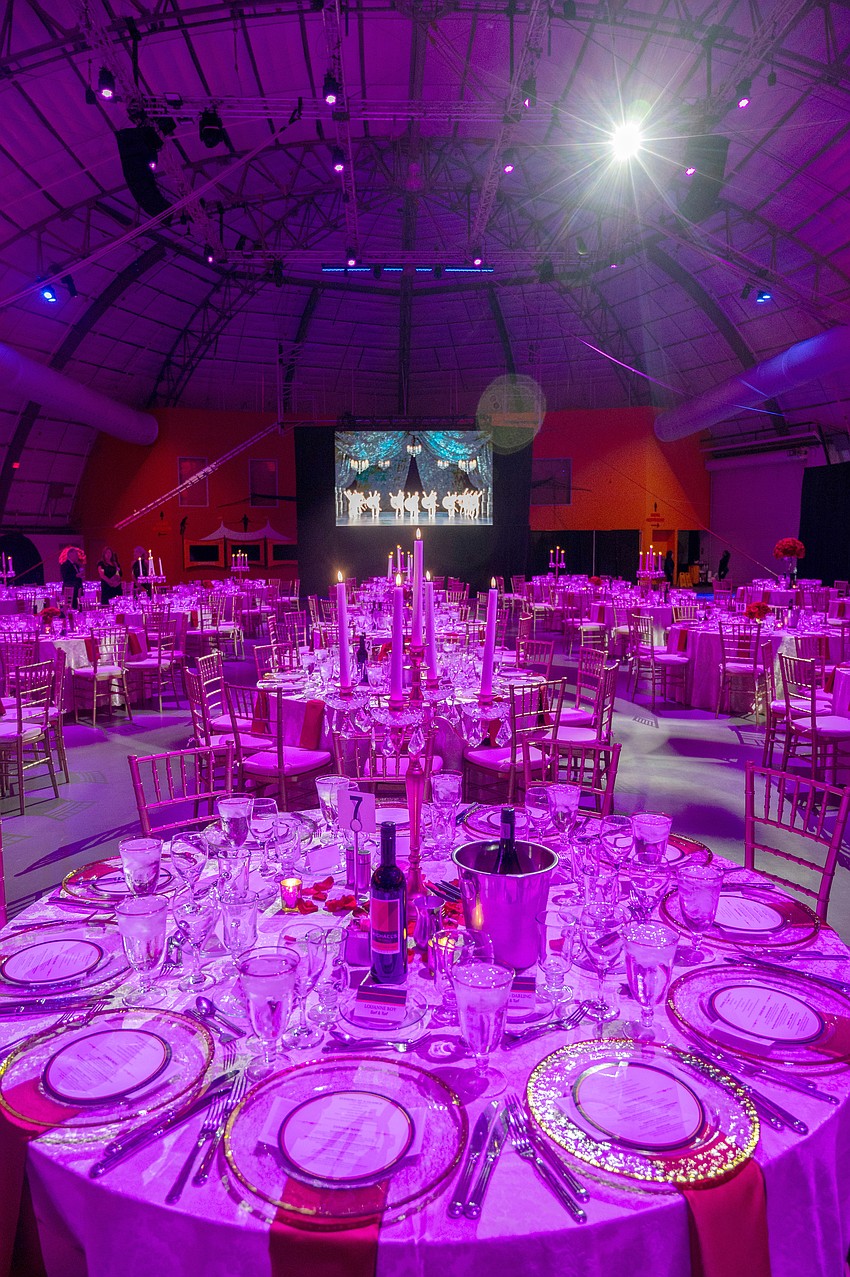 The Circus Arts Conservatory was decked out for the Sarasota Ballet Gala.