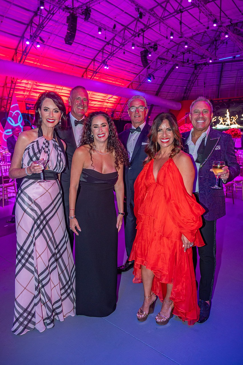 Amy and Ed Langan, Marty and Stephen Grossman and Diane and Robert Bennett