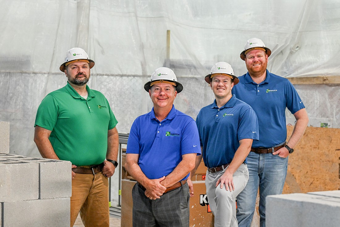 The owners of J.E. Charlotte Construction include David Haggerty, Jeff Charlotte, Michael Butler and Oliver Huff.