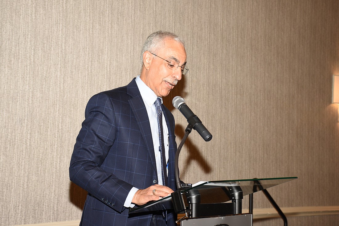 Jacksonville City Council President Ron Salem delivers the keynote address at the Law Day luncheon May 1 at the DoubleTree by Hilton Jacksonville Riverfront hotel.