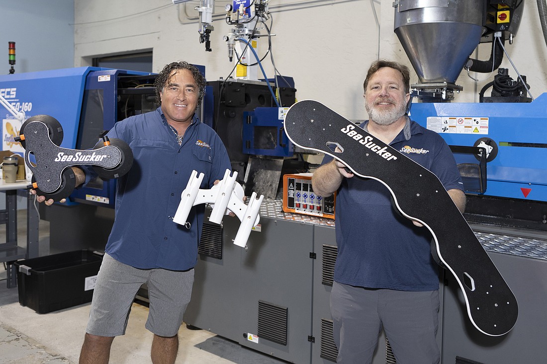 Chuck and Gregg Casagrande enjoy the product creation side of SeaSucker.