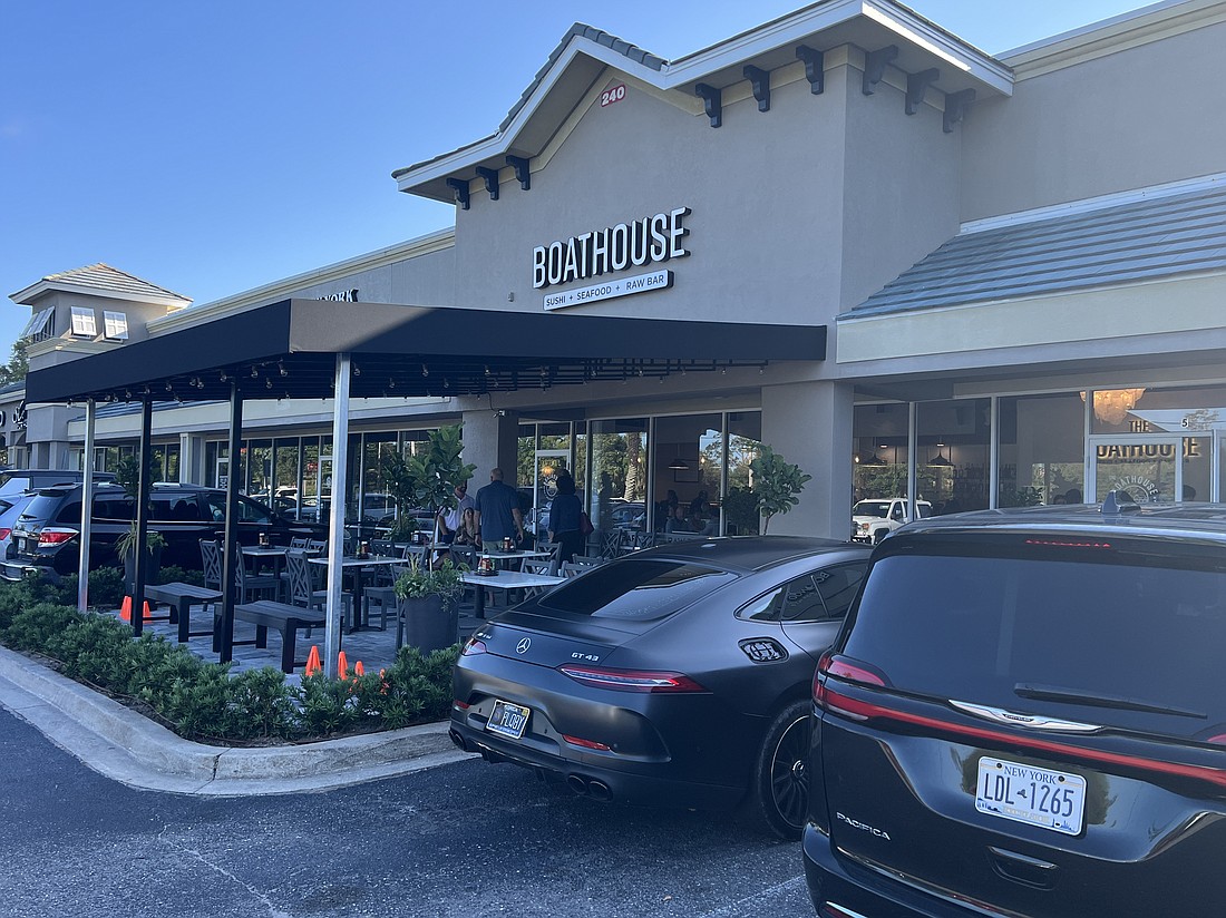 The Boathouse restaurant at 240 A1A in Ponte Vedra Beach. It is in the former Zoes Kitchen in the Merchants Plaza shopping center.