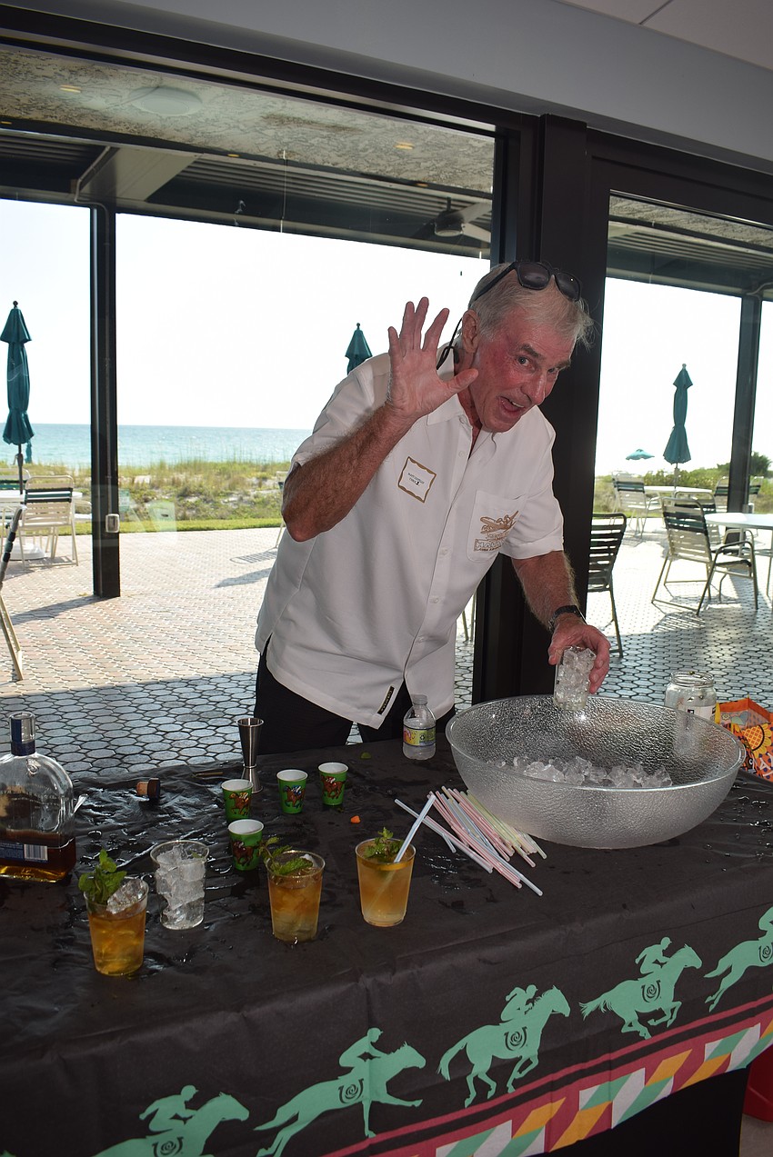 Matt Costello at the Seaplace Kentucky Derby party