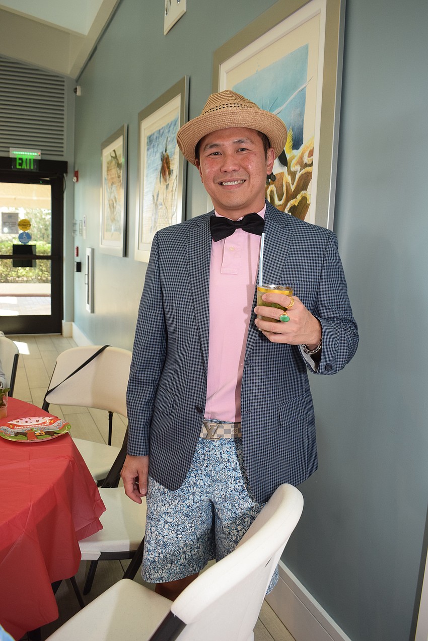 Eric Teoh at the Seaplace Kentucky Derby party.
