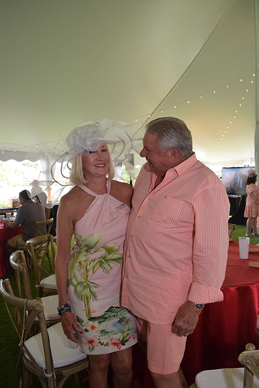 Toni and Tim Bixler at the Longboat Key Club Kentucky Derby party.