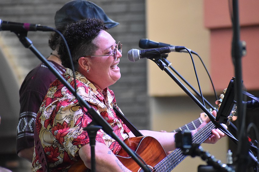 Bri Rivera provides live music at El Melvin.