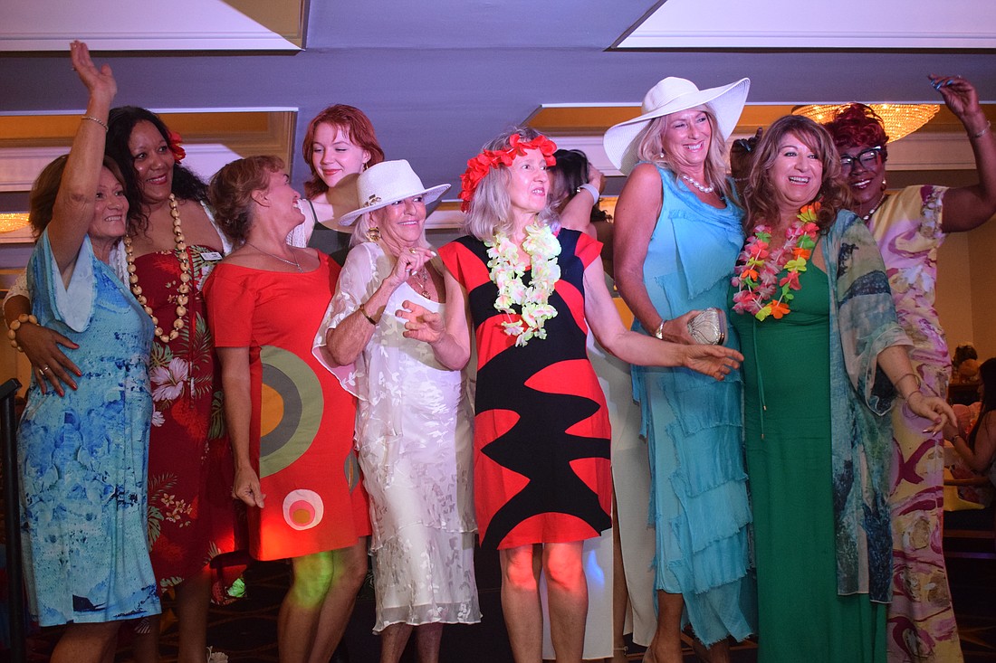 Femcity of Sarasota hosts a Hawaiian-themed party for its spring fashion show on May 2.