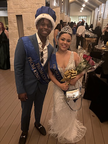Mainland High School's prom king and queen Eric Bell and Arianna Melendez. Courtesy photo