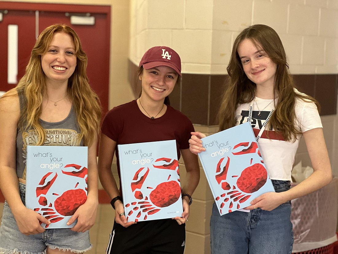 Seabreeze High School students Emma Brugna, Isabel Kraby and Maycie Shaffer. Courtesy photo