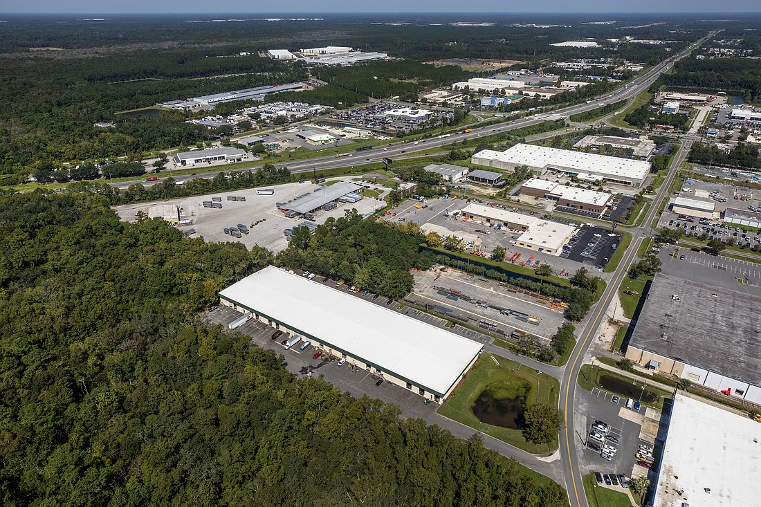 CBRE arranged the sale of an eight-building portfolio in Jacksonville that included this 56,000-square-foot warehouse at 5875 Highway Ave. in West Jacksonville.