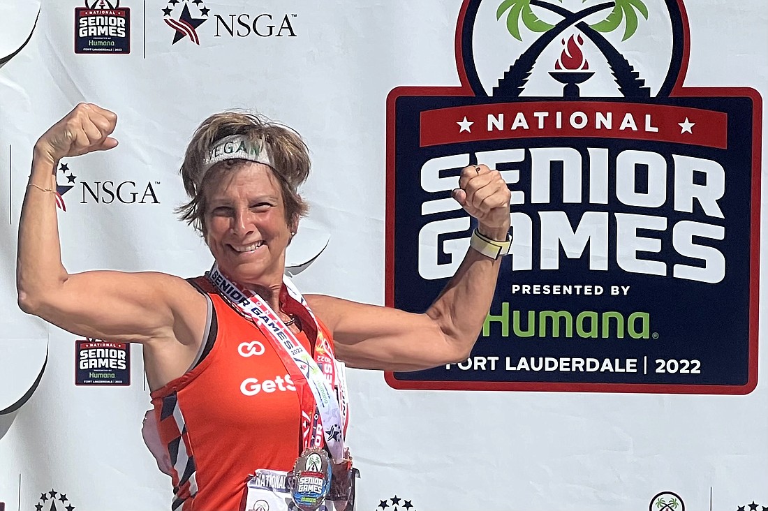 Ellen Jaffe Jones has competed in Senior Games events, but is just as happy to run local events. To her, getting to run at all is the whole point.