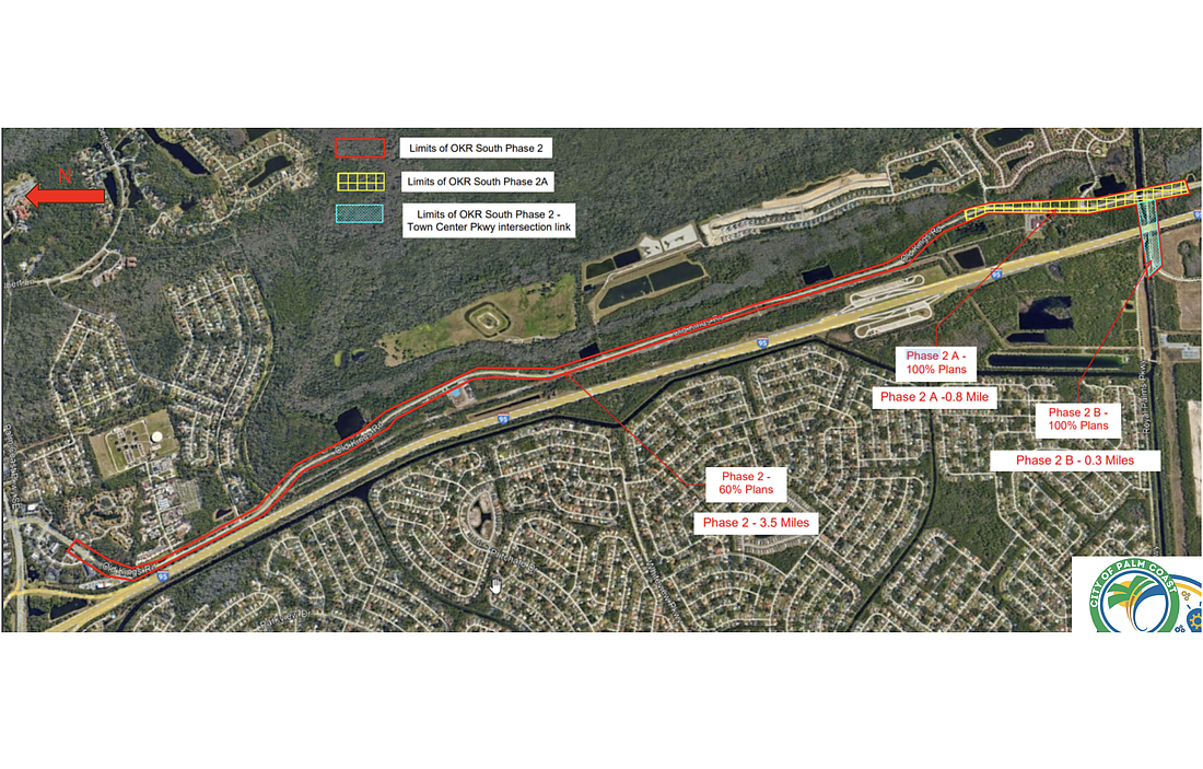 Phase 2 of the Old Kings Road South widening project. From City Council meeting documents