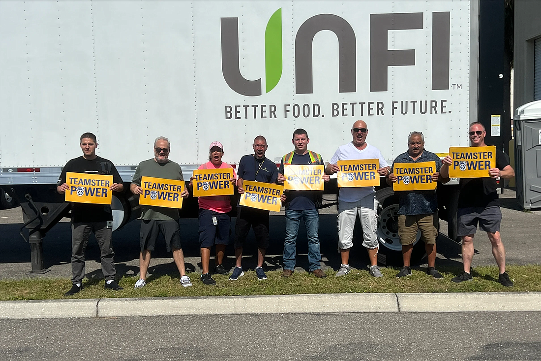 Workers at a Sarasota grocery distribution facility voted to unionize, represented by the Teamsters Local 79.