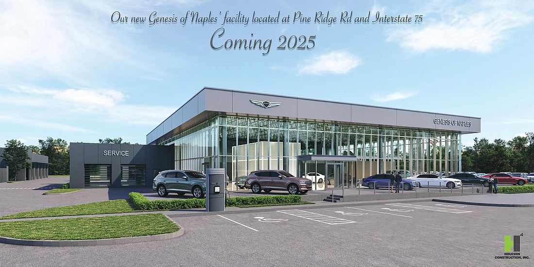 Genesis of Naples has begun work on a new dealership in the city.