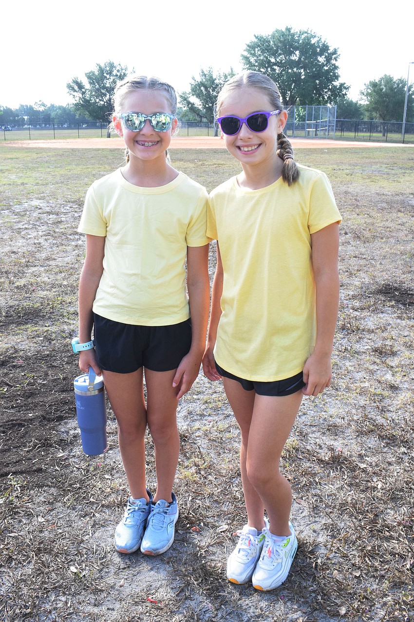Fourth graders Gianna Boccaccio and Natalia Zasada, who have been friends since second grade, are twinning. They didn't plan to wear matching outfits.