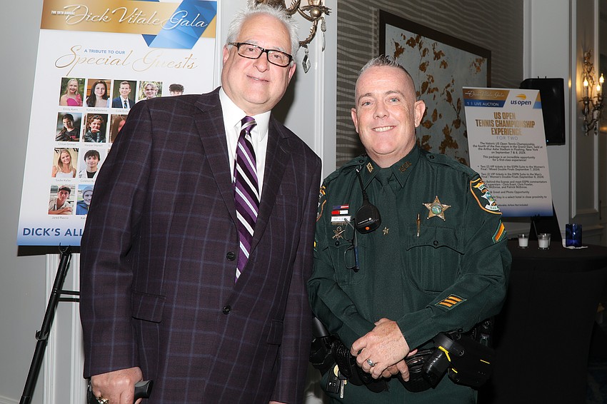 Dr. Ken Wasserman with Deputy Leo Egan