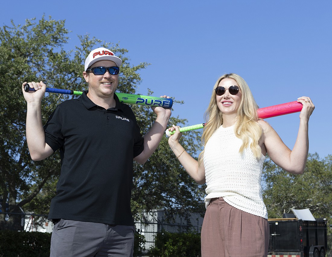 Chris and Lindsay Osborne moved their softball bat-making business from South Carolina to Palmetto.