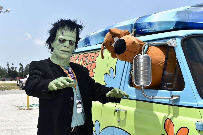 Attendee Russell Kasper reunited Scooby Doo with his old nemesis, Frankenstein.