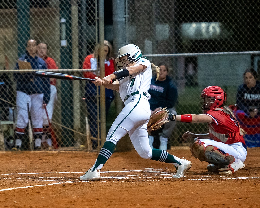 Lakewood Ranch High softball's Grace Shaw-Rockey hit .444 as a senior in 2024. She will play for the University of North Florida next season.
