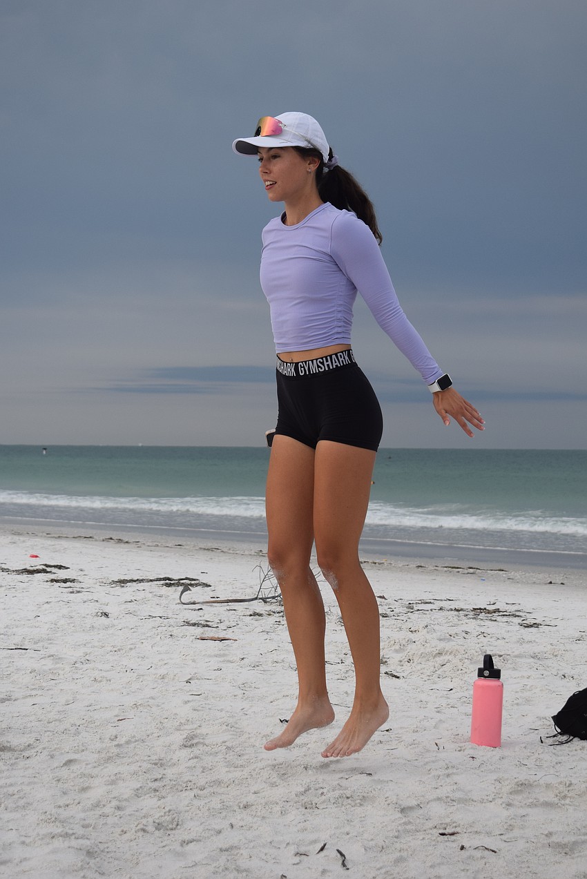 Kathryn Adelman is a certified trainer who teaches free outdoor workout classes to make fitness more accessible around the community.