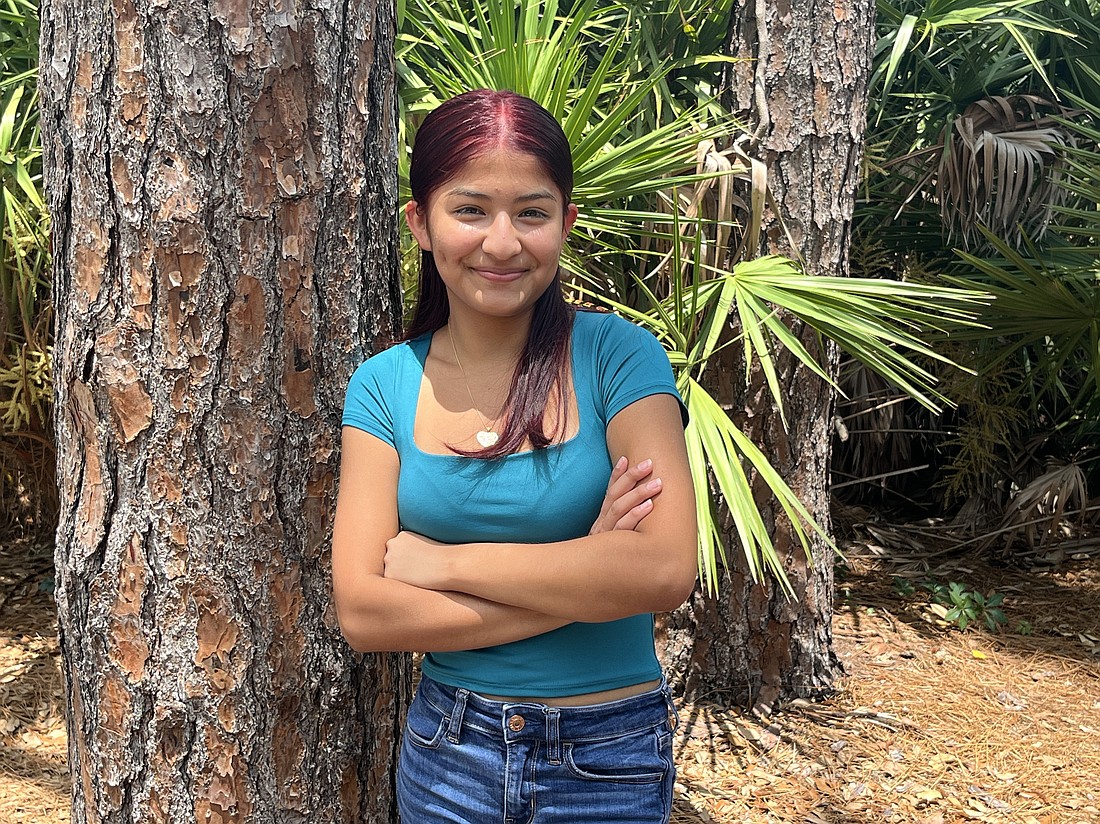 Cristal Aguillon, a senior at Lakewood Ranch High School, will be the second in her family to graduate high school and the first to go to college.