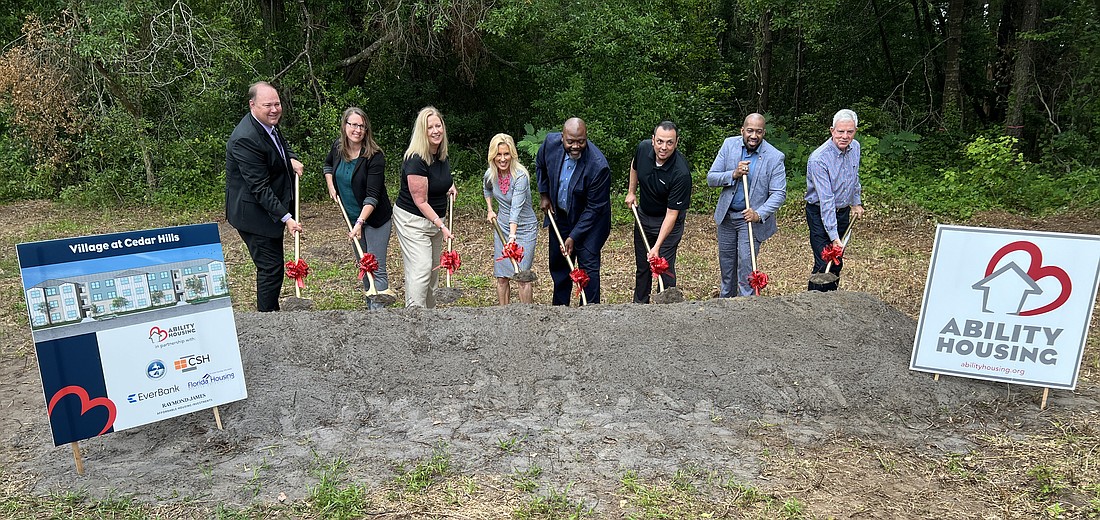 Jacksonville nonprofit Ability Housing held a groundbreaking ceremony May 13 for The Village at Cedar Hills, a 90-unit affordable workforce apartment community in West Jacksonville.